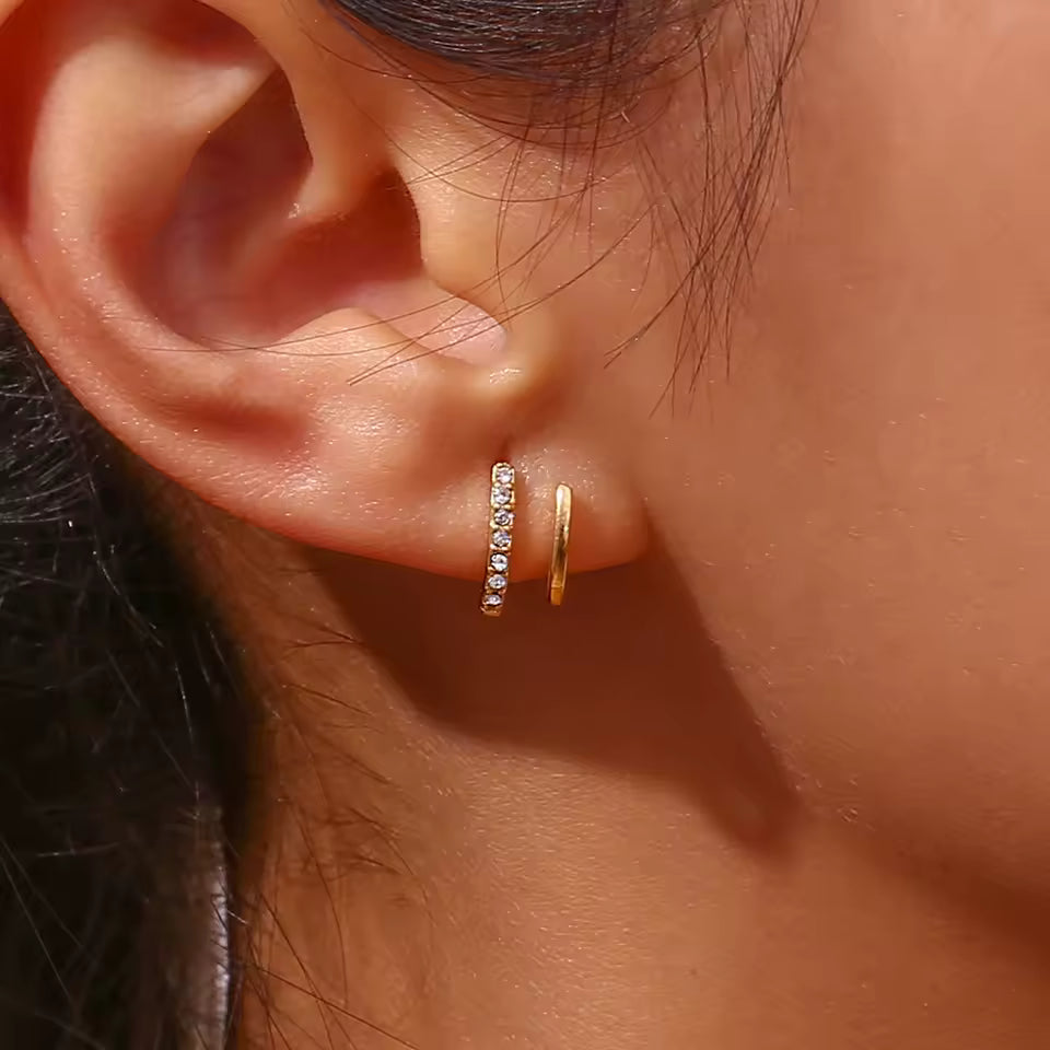Mabel - Double Layer Earrings