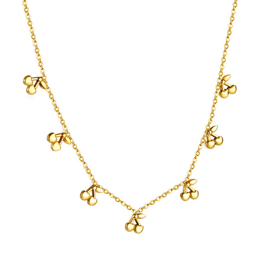 Cherry Charm Necklace-0