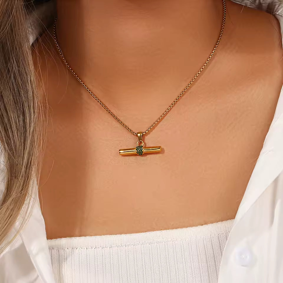 Fern T-Bar Necklace